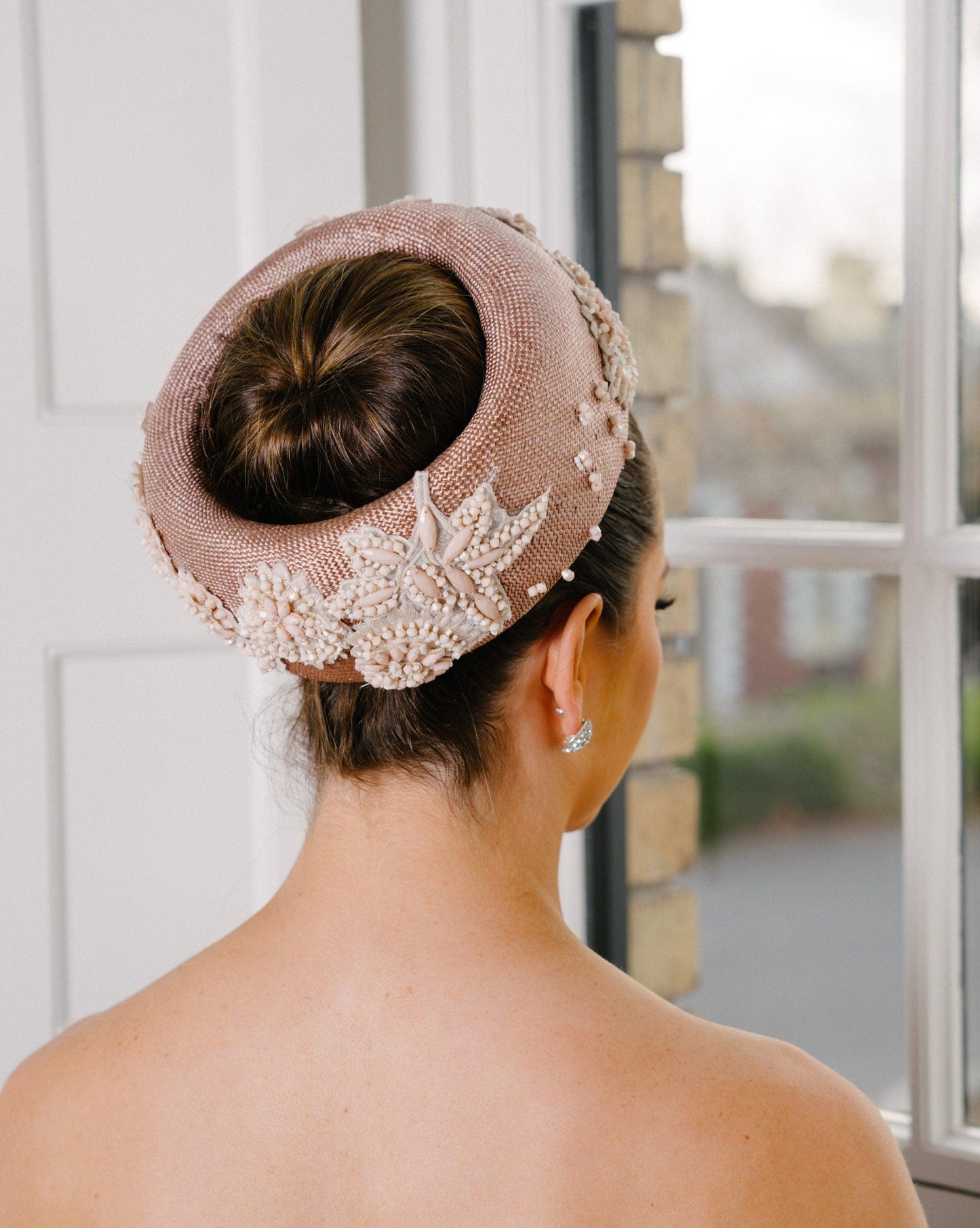 Pale Pink Ring Hat 1950's style
