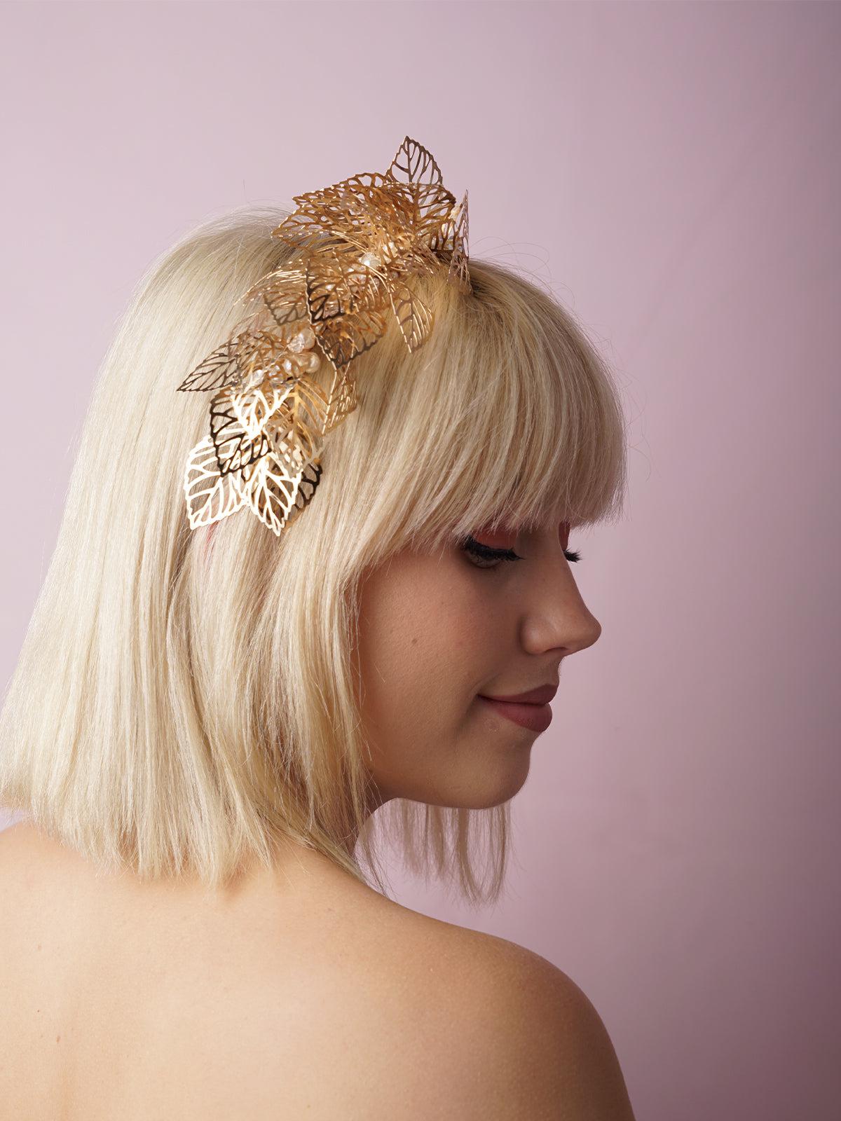 Gold Leaf delicate headband