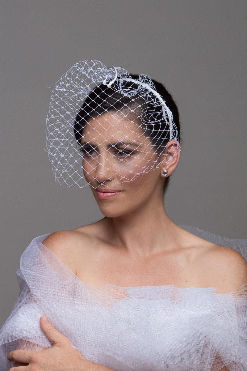 Bridal Headband Face Veil