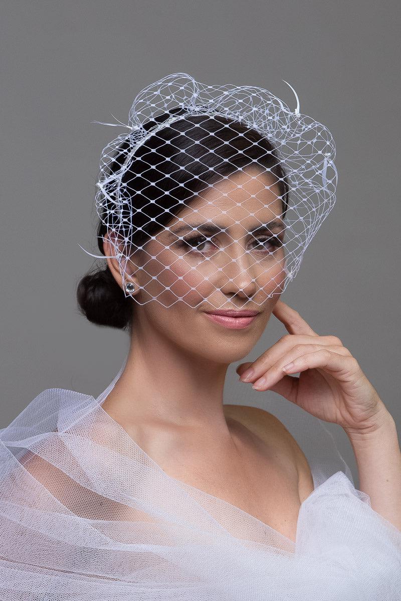 Bridal Headband Face Veil